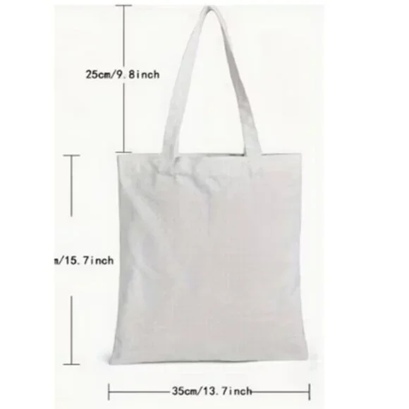 “Can of Sardines” Canvas Shoulder Tote Bag (BRAND-NEW & SUPER CUTE!) - Picture 5 of 6